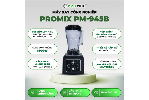 Máy xay đa năng Promix PM-945B Dung tích 4,5L