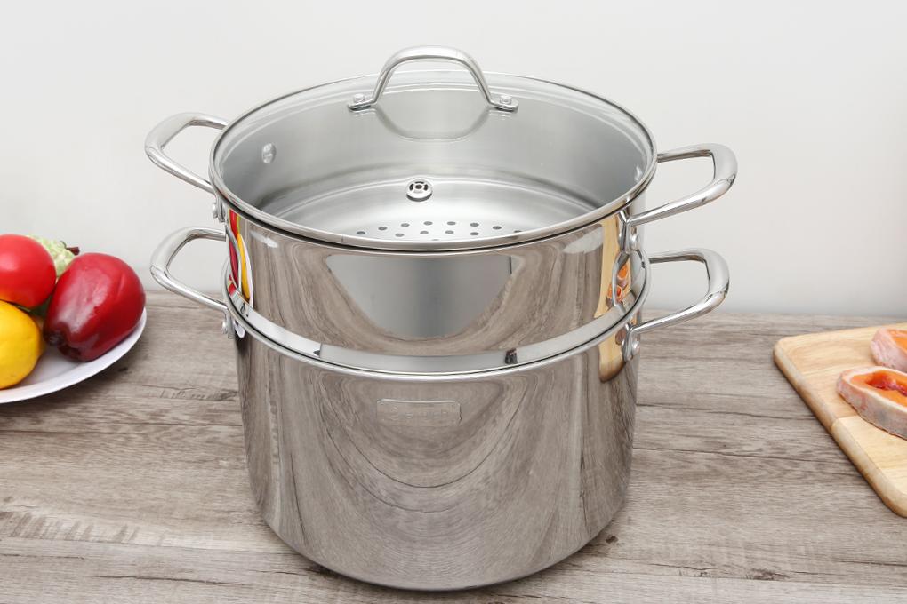 Bộ nồi hấp inox liền khối Elmich Trimax CZ EL-3831 đường kính 28cm