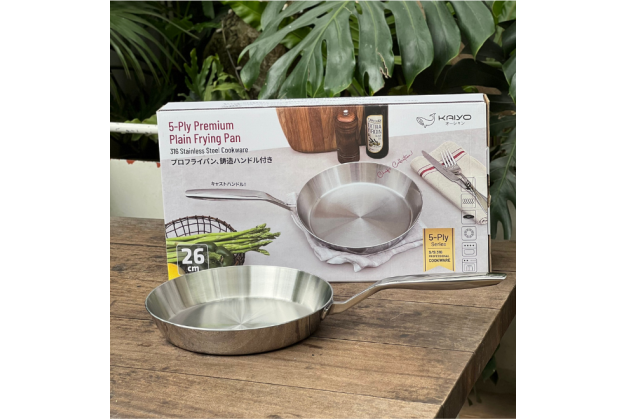Chảo Kaiyo inox 316 liền khối tự thân 5 lớp công nghệ Nhật bản Chảo Kaiyo inox 316 liền khối tự thân 5 lớp công nghệ Nhật bản