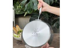 Chảo Kaiyo inox 316 liền khối tự thân 5 lớp công nghệ Nhật bản