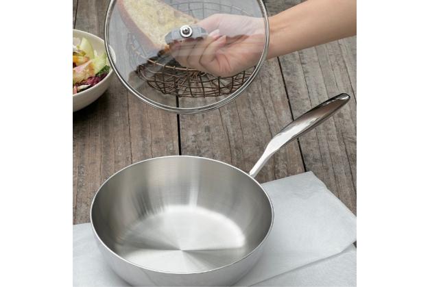 Chảo sâu lòng Kaiyo Inox 316 KIW 5 lớp liền khối của Nhật Chảo sâu lòng Kaiyo Inox 316 KIW 5 lớp liền khối của Nhật