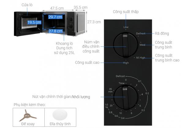 Lò vi sóng Panasonic NN-SM33NBYUE Dung tích 25L