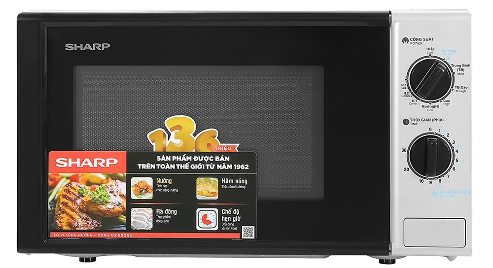 Lò vi sóng có nướng Sharp R-G225VN-BK 20 lít