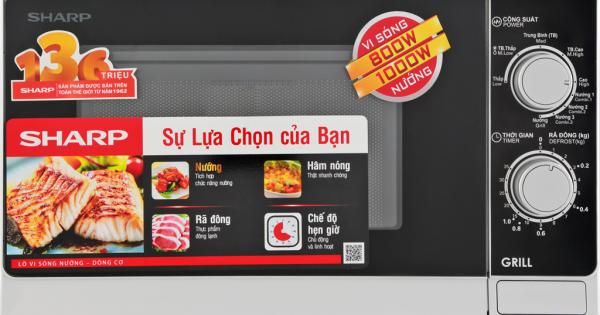 Lò vi sóng có nướng Sharp R-G222VN-S 20 lít