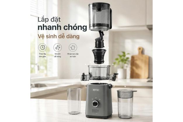 Máy ép chậm Bennix BN-033SJ siêu tốt cho gia đình và nhà hàng