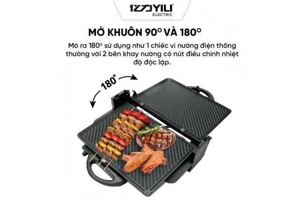 Máy kẹp nướng bánh mì YILI Y2688, ép 4 chiếc công suất 1900W