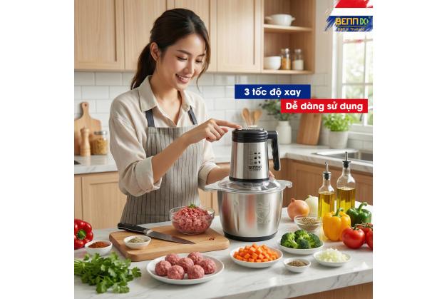 Máy xay thịt Bennix BN-88MG công suất 500W Dung tích cối 3L