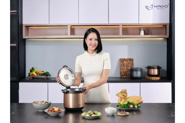 Nồi ủ Kaiyo 4,5L KTC6896 & KTC6902 Kitchen Mate loại tay cầm vung kính thương hiệu Nhật bản