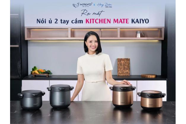 Nồi ủ Kaiyo 4,5L KTC6896 & KTC6902 Kitchen Mate loại tay cầm vung kính thương hiệu Nhật bản