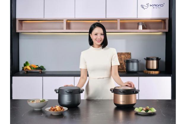 Nồi ủ Kaiyo 3L KTC6919 & KTC6926 Kitchen Mate loại tay cầm vung kính thương hiệu Nhật bản