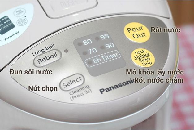 Bình thủy điện Panasonic NC-EG4000CSY Dung tích 4L