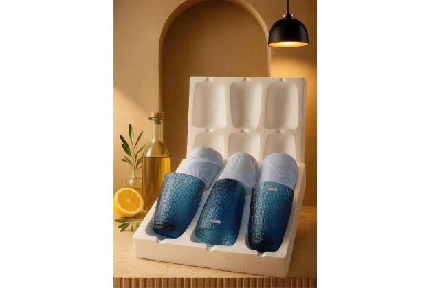 Cốc thủy tinh Crista Home vân lưới dung tích 420ml