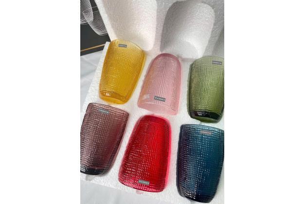Cốc thủy tinh Crista Home vân lưới dung tích 420ml