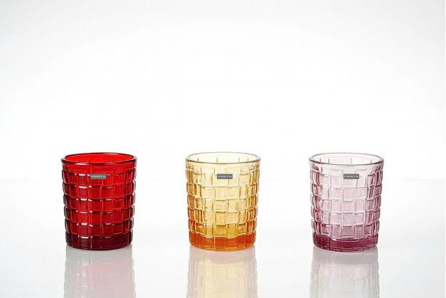 Bộ 6 cốc thủy tinh Vân Caro Crista Home dung tích 280ml