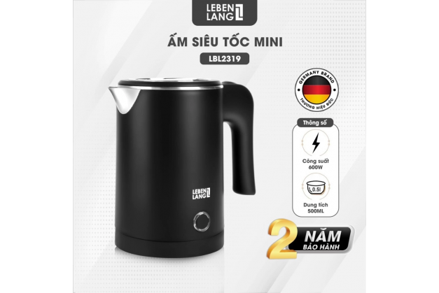 Ấm siêu tốc Lebenlang LBL2319 Dung tích 500ml