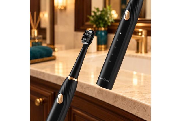 Bàn chải điện Lock&Lock ENR321 gồm 4 đầu chải tiện dụng