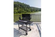 Bếp nướng ngoài trời có mô tơ quay nướng BBQ có nắp đậy