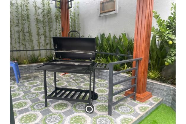 Bếp nướng than hoa ngoài trời có nắp đậy mẫu mới