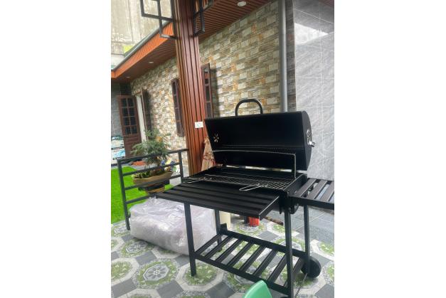 Bếp nướng than hoa ngoài trời có nắp đậy mẫu mới