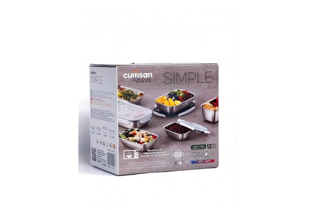 Set 6 hộp đựng thực phẩm inox Cuitisan sản xuất tại Hàn quốc