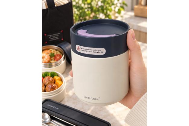Bộ hộp cơm giữ nhiệt LocknLock All-Fit Lunch- LHC8014IVY