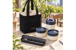 Bộ hộp cơm giữ nhiệt LocknLock All-Fit Lunch- LHC8014IVY