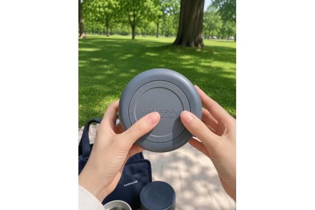 Bộ Hộp Cơm Giữ Nhiệt Locknlock Pump Vacuum Lunch Box (300Mlx2, 500Mlx1, Bộ Đũa Và Thìa, Túi) - Màu Xanh Navy - LHC8052S01