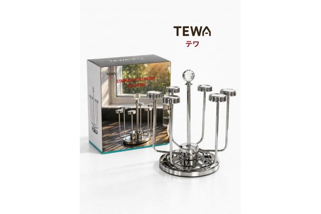 Khay úp cốc, giá úp cốc hình tròn TEWA 6 chiếc