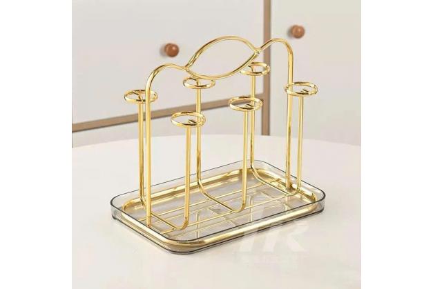 Khay úp cốc, giá úp cốc hình chữ nhật 6 chiếc