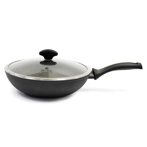 Chảo sâu lòng Colosseum EL3261 Vân đá cao cấp có vung kính