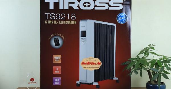 Máy sưởi dầu Tiross TS9218 Ban lan 12 thanh nhiệt