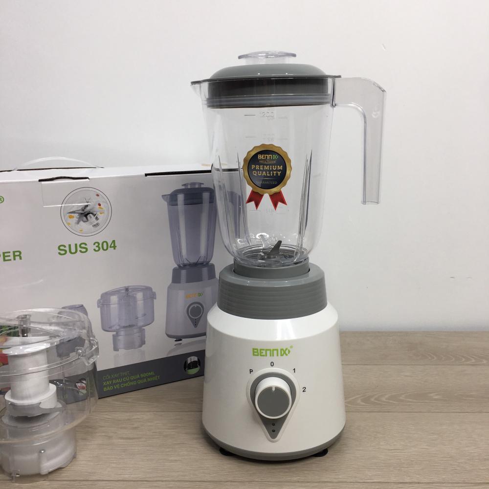 Máy xay sinh tố Bennix BN-688 Plasstic cối nhựa
