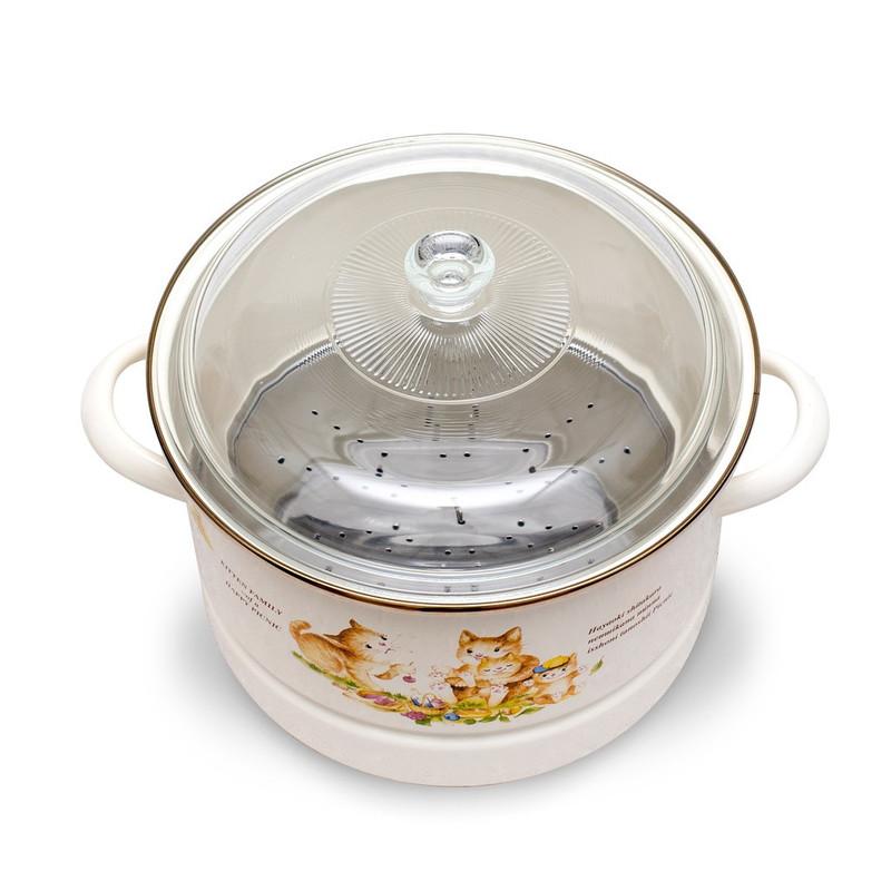 Nồi hấp tráng men Fujihoro KIT-24SM Nhật bản