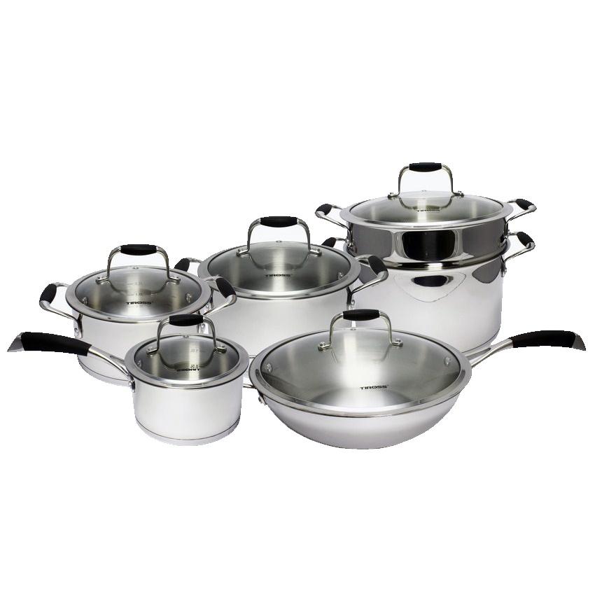 Bộ nồi inox 5 đáy Tiross TS870 của Ba Lan