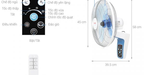 Quạt treo tường Tefal VF3670 Công nghệ Pháp