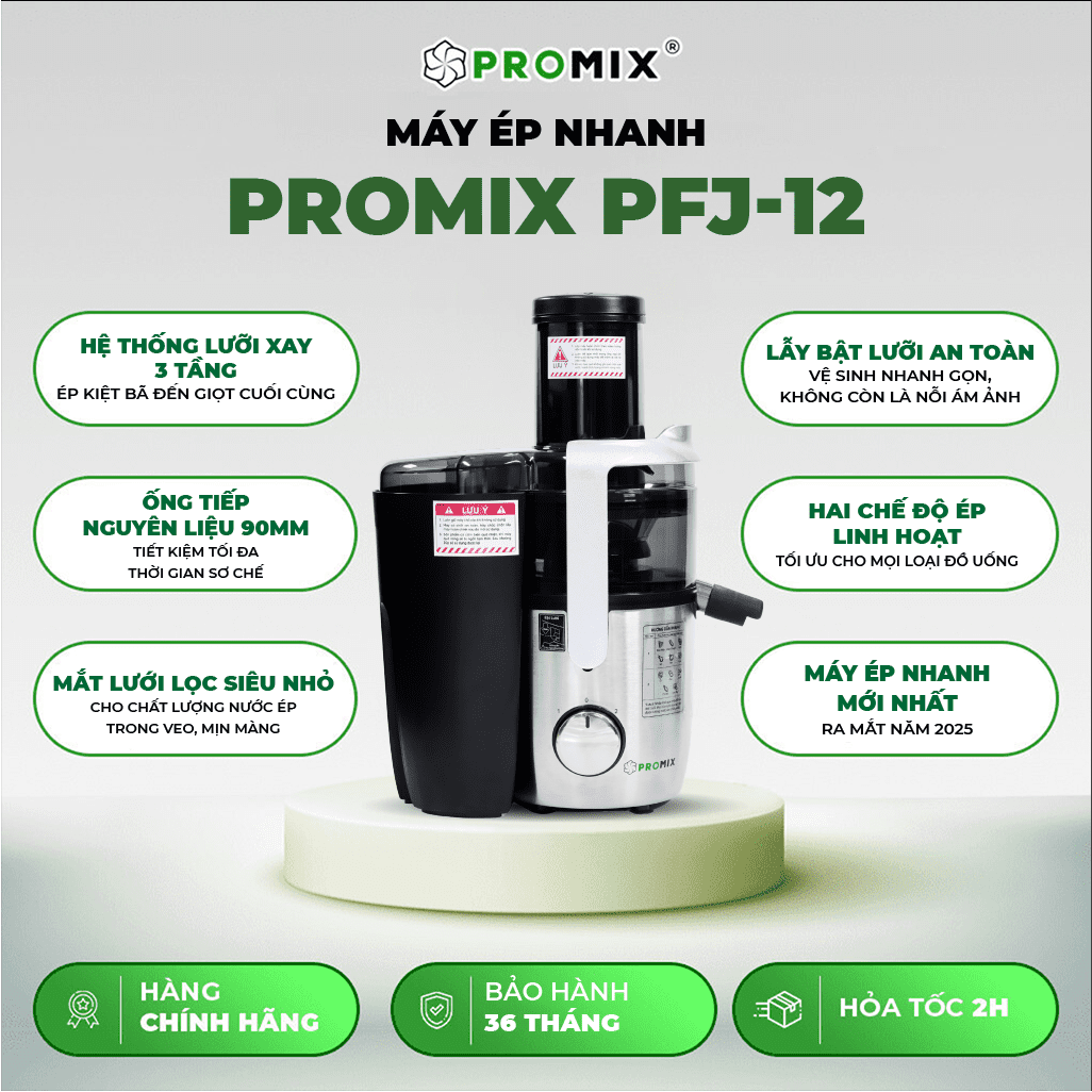 Máy ép trái cây Promix PFJ-12 công suất 1200W