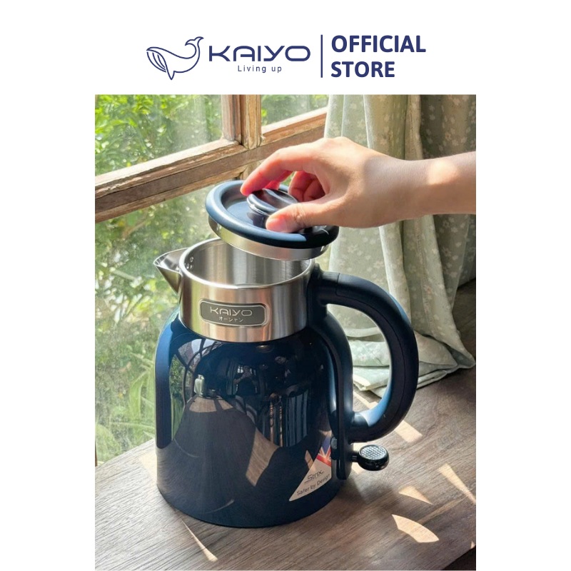 Ấm siêu tốc 2 lớp Cool touch Kaiyo 1.5L công nghệ Nhật bản