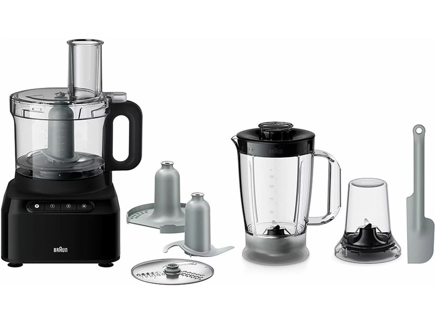Máy xay đa năng cắt lát thực phẩm Braun FP3132BK công suất 800W