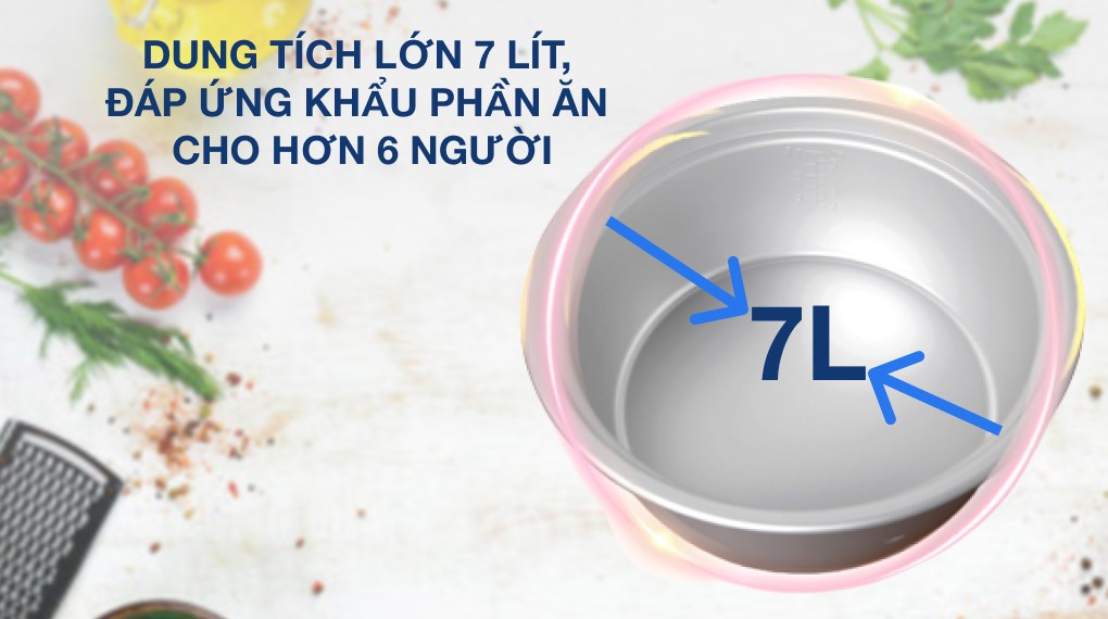 Nồi cơm điện Sharp KSH-D77V Dung tích 7L