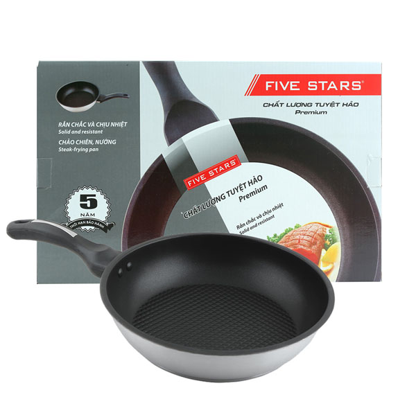 Chảo chống dính sâu lòng 3 đáy Fivestar đường kính 16cm 