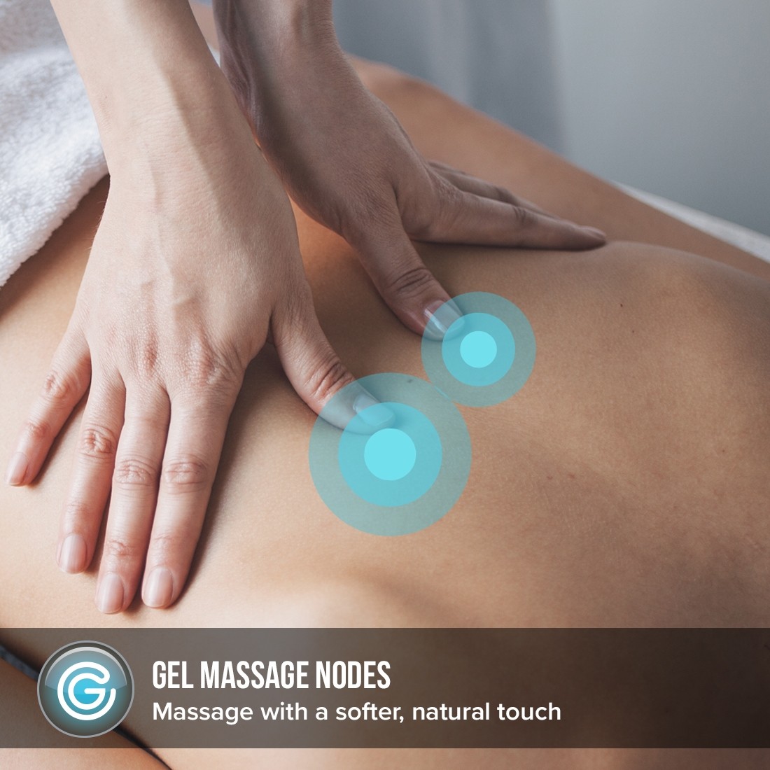 Đệm massage mô phỏng bàn tay massage của chuyên gia