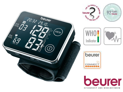Máy đo huyết áp cổ tay Beurer BC58 màn hình cảm ứng
