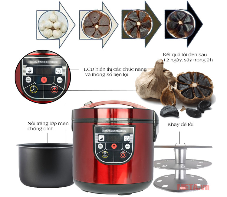 Máy làm tỏi đen Mishio MK-54 Công nghệ Nhật bản Máy làm tỏi đen Mishio MK-54 Công nghệ Nhật bản