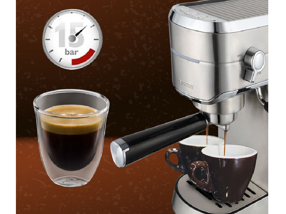 Máy có áp suất 15 bar giúp pha cà phê chuẩn vị Barista