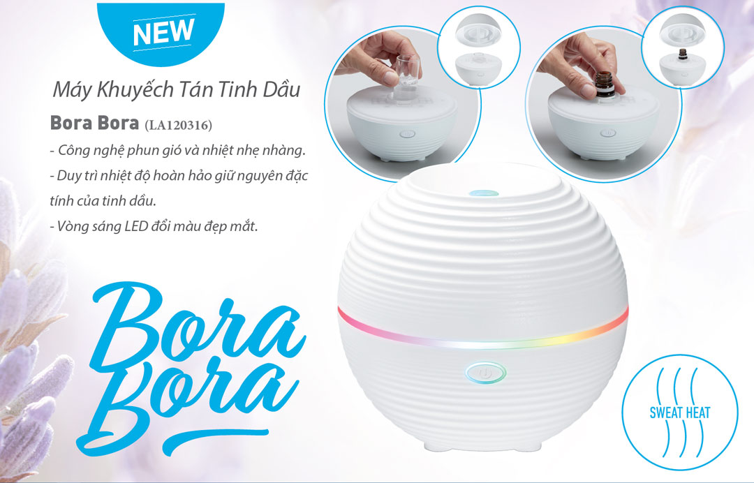 Máy phun tinh dầu Lanaform Lanaform Bora Bora LA120316