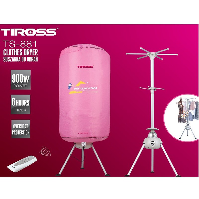 Máy sấy quần áo Tiross TS881 hàng chính hãng